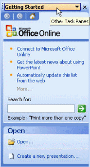 PowerPoint task pane