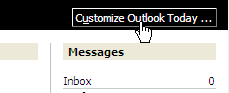 Customize Outlook Today button 